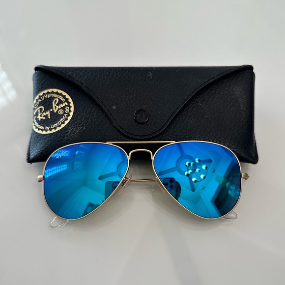 Ray-Ban Accessories - Blue Ray Ban aviator sunglasses